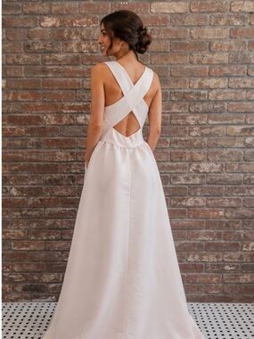 New with tag Amsale Blush Pink (prom, wedding, gala) dress in size 22